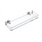 Chrome Clear Glass Bathroom Shelf